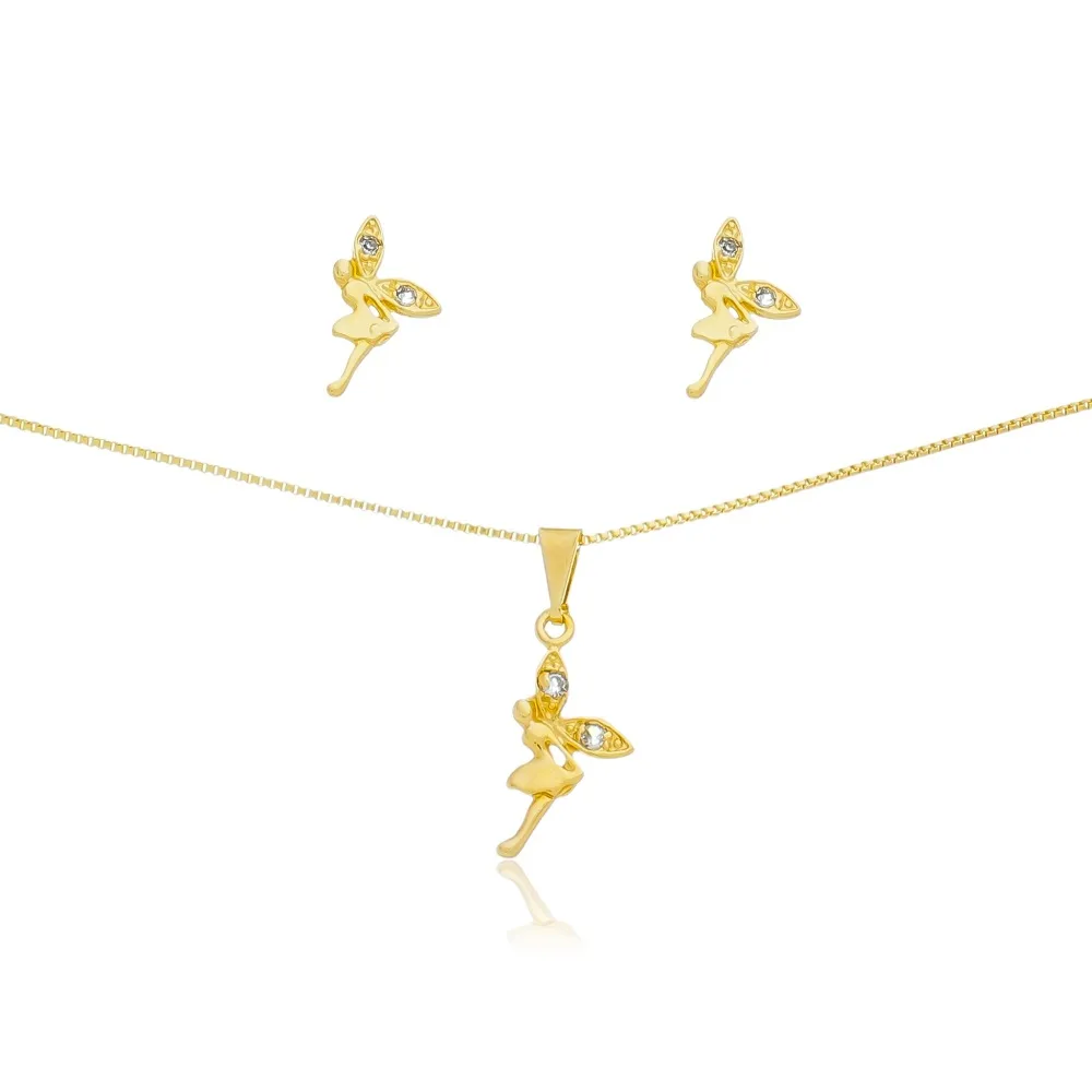 CONJUNTO BRINCO E COLAR    cjf00734 Imagem