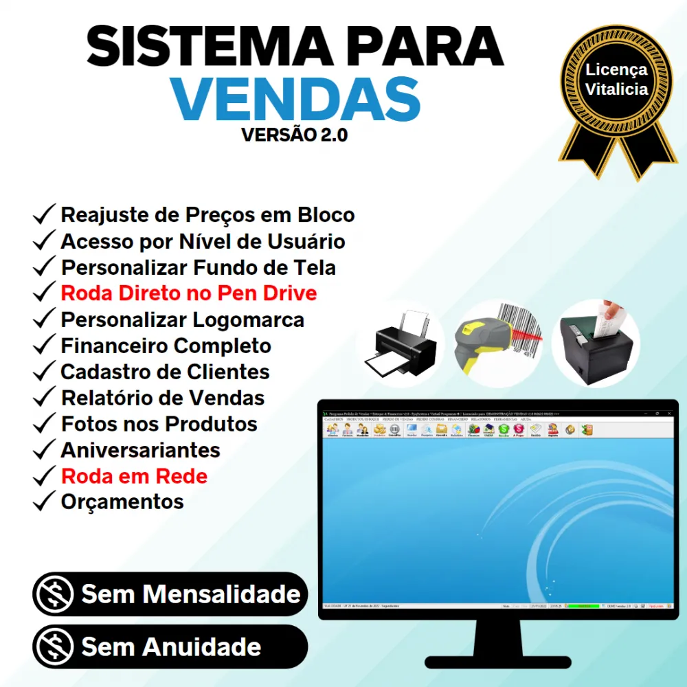 Sistema Para Controle de Estoque, Pedido de Vendas e Financeiro v2.0 - FpqSystem