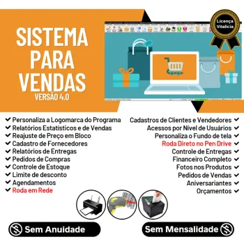 Sistema Controle de Estoque, Pedido de Vendas e Financeiro v4.0 PLUS + FpqSystem 