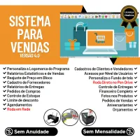 Sistema Controle de Estoque, Pedido de Vendas e Financeiro v4.0 PLUS + FpqSystem  — imagem principal