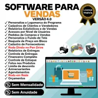 Software Controle de Estoque, Pedido de Vendas e Financeiro v4.0 PLUS + FpqSystem  — imagem principal