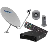 Kit Receptor Digital Satbox 9000 Antena 60cm Lnbf