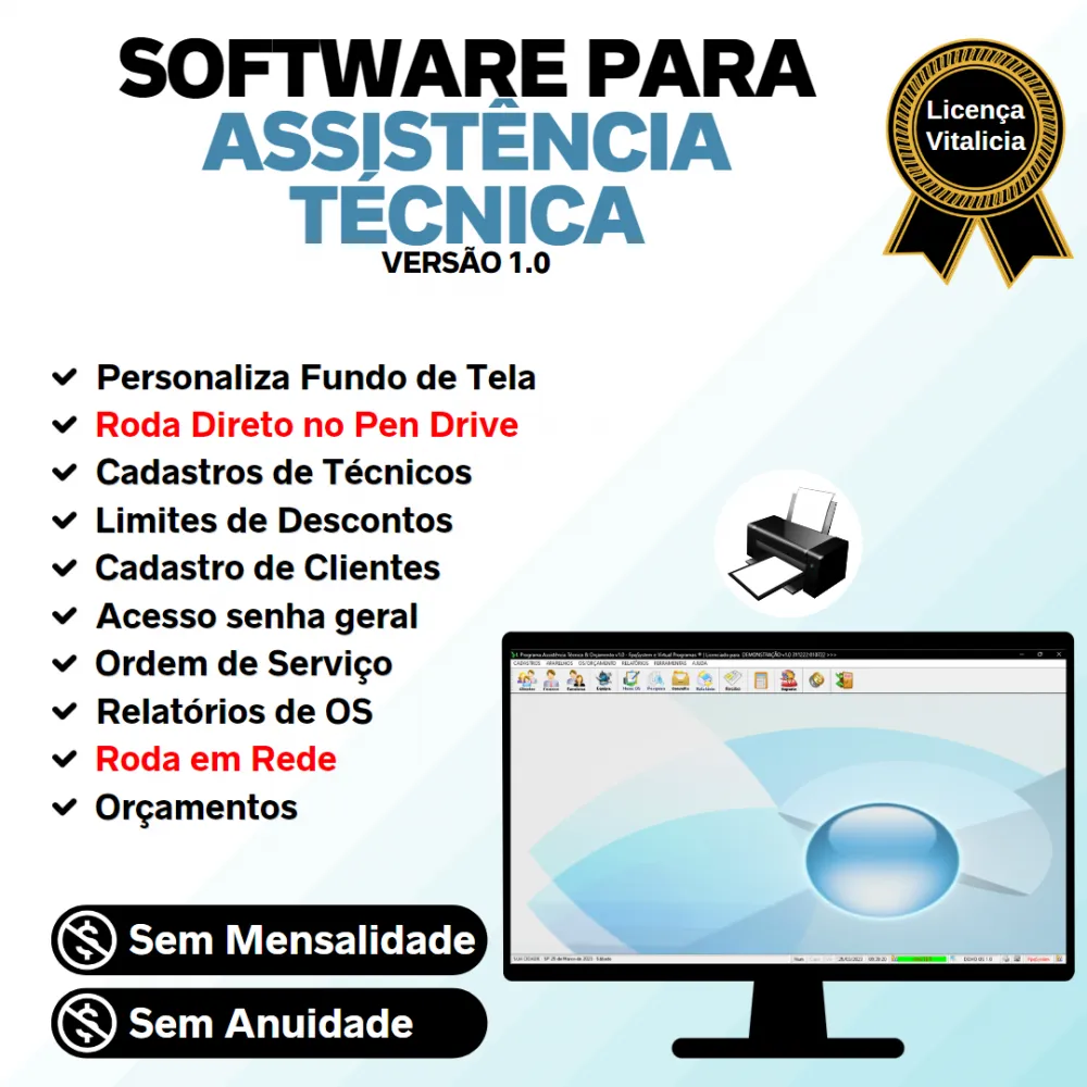 Software Assistência Técnica, Ordem de Serviço e Orçamento v1.0 - FpqSystem