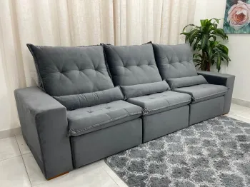  Sofá Retrátil Reclinável  Arsenal aifos 3 modulos 2,70  - Foto 2