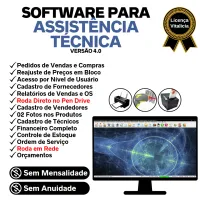 Software Ordem de Serviço Assistencia Tecnica, Vendas, Estoque e Financeiro v4.0 - FpqSystem — imagem principal