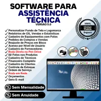 Software Ordem de Serviço Assistencia Tecnica, Vendas, Estoque e Financeiro v5.0 Plus - FpqSystem — imagem principal