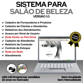 Sistema Salão de Beleza com Produtos v1.0 - FpqSystem