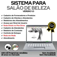 Sistema Salão de Beleza com Produtos v1.0 - FpqSystem — imagem principal