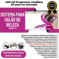 Sistema Salão de Beleza, Agendamento, Vendas e Financeiro v4.0 Plus - FpqSystem — imagem principal