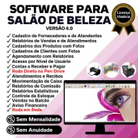 Software Salão de Beleza, Agendamento, Vendas e Financeiro v4.0 Plus - FpqSystem — imagem principal