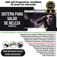 Sistema Salão de Beleza, Agendamento, Vendas e Financeiro v6.0 Plus WhatsApp via Atendimento — imagem principal