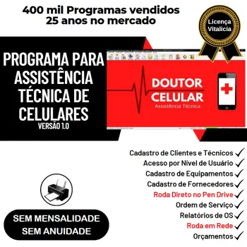 Programa Ordem de Serviço Assistência Técnica Celular v1.0