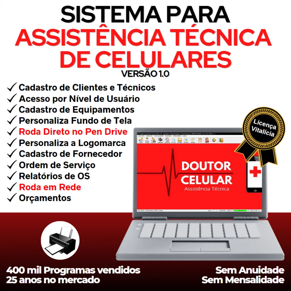 Sistema Ordem de Serviço Assistência Técnica Celular v1.0