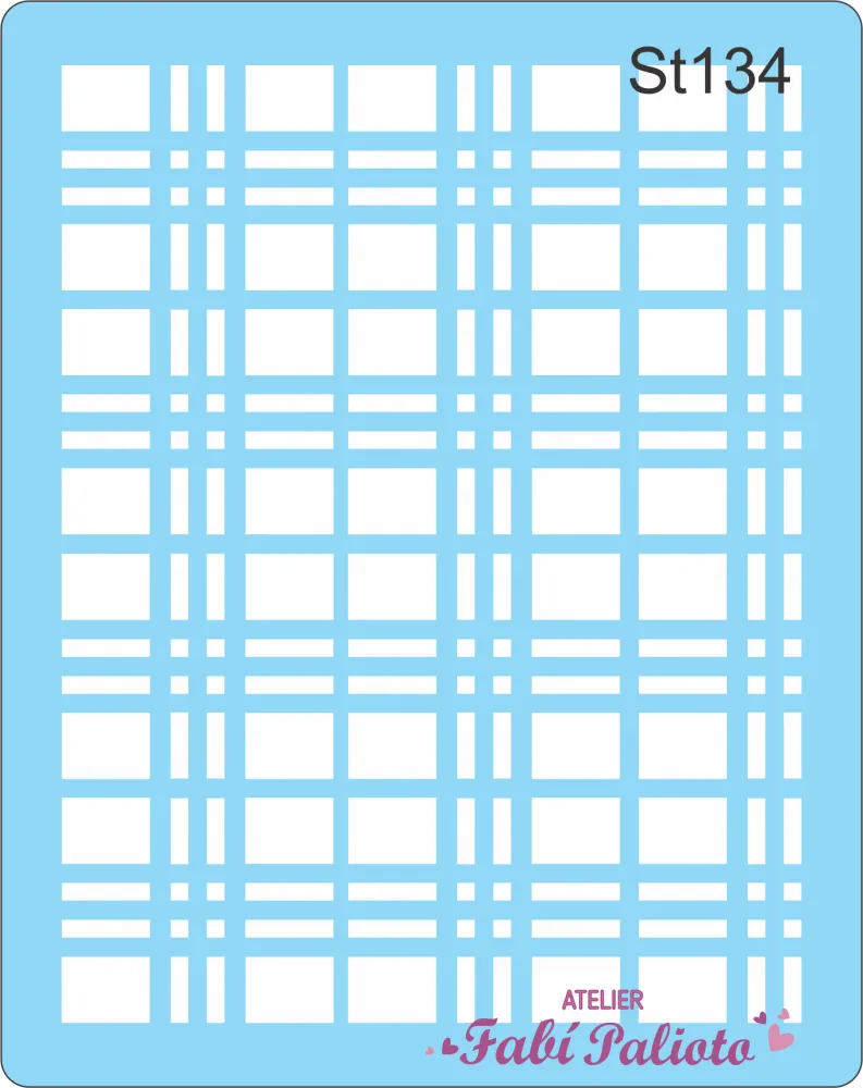 ST134  Stencil Xadrez Especial