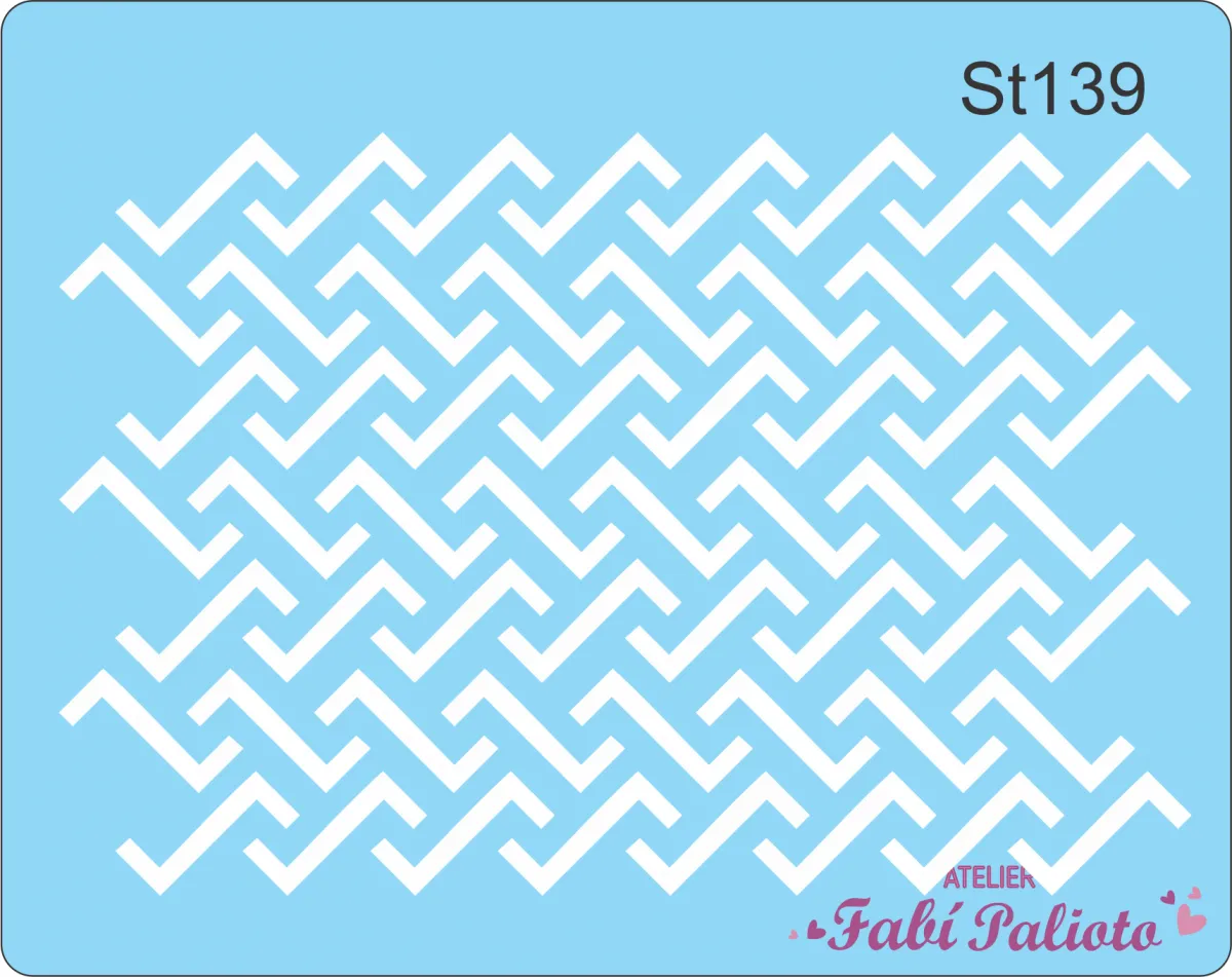 ST139 Stencil Engate Imagem