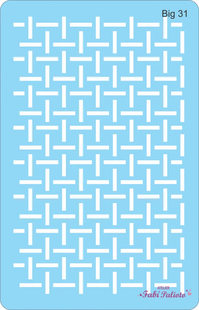 BIG31  Stencil Entrelaçado 18x28cm