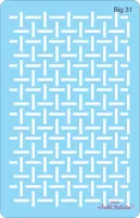 BIG31  Stencil Entrelaçado 18x28cm