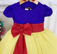 Vestido Festa Branca de Neve Mod.2 Menina Bonita - Foto 3