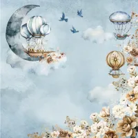 SC-843- Céu dos Sonhos 2 - Papel para Scrapbook Dupla Face - Foto 2