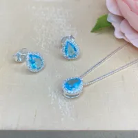 Conjunto de Prata 950 - AZUL - CJT303 - Foto 2