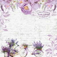 SC-855- Lavanda 1 - Papel para Scrapbook Dupla Face - Foto 2