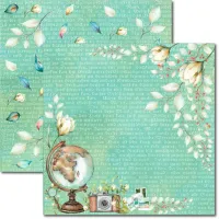 SC-863- Pé na Estrada 11 - Papel para Scrapbook Dupla Face