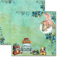 SC-866- Pé na Estrada 14 - Papel para Scrapbook Dupla Face