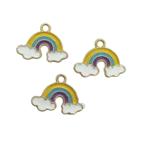 Pingente resinado arco iris