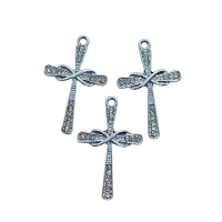 Pingente Cruz infinita com strass