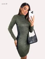  Vestido Lage  Lady Griffe Verde  - Foto 2
