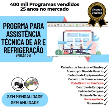 Programa Ordem de Serviço Assistência Técnica Ar e Refrigeração v2.0