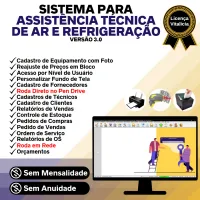 Sistema Ordem de Serviço Assistência Técnica Ar e Refrigeração + Vendas e Estoque v3.0 — imagem principal