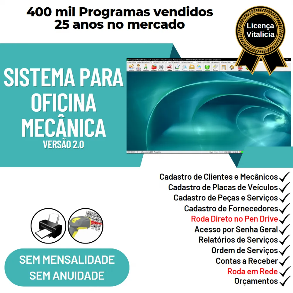 Sistema Ordem de Serviço para Oficina Mecânica e Produtos v2.0 - FpqSystem