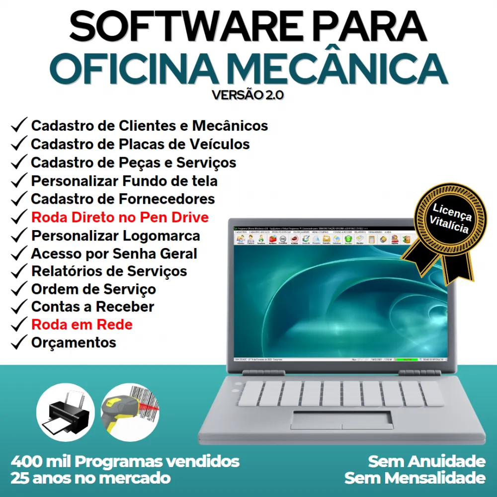 Software Ordem de Serviço para Oficina Mecânica e Produtos v2.0 - FpqSystem