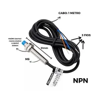 SENSOR INDUTIVO M8 2MM NPN LJ8A3-2-Z/BX - Foto 3