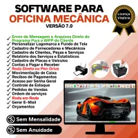 Software OS Oficina Mecânica com Check List, Vendas, Estoque e Financeiro v7.0 Plus + WhatsApp — imagem principal