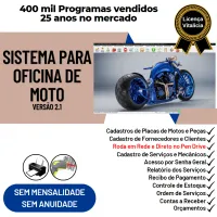 Sistema OS Oficina Mecânica Moto + Estoque v2.1 — imagem principal