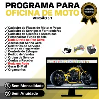 Programa OS Oficina Mecânica Moto + Vendas + Estoque v3.1 — imagem principal