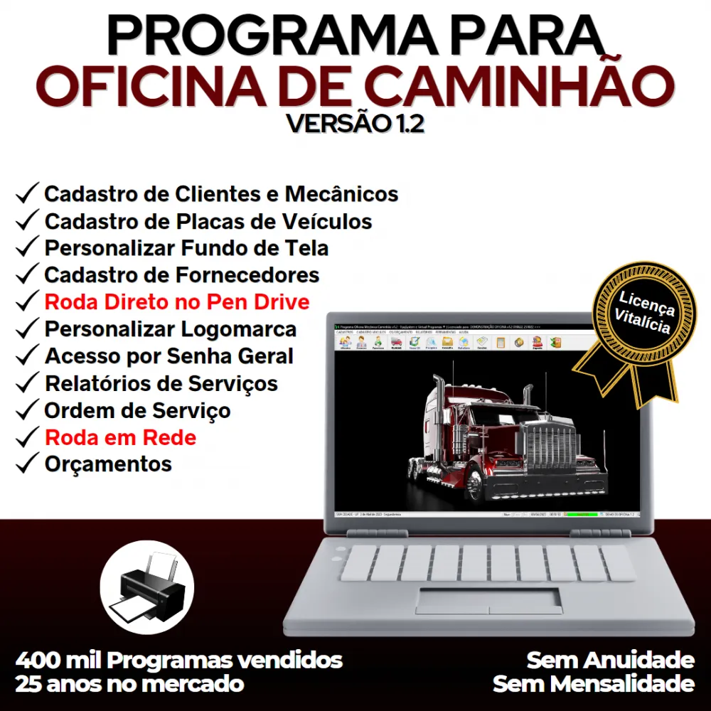 Programa OS Oficina Mecânica Caminhão v1.2