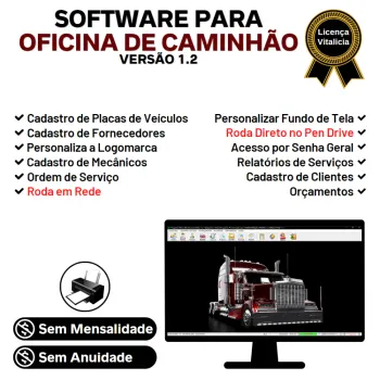 Software OS Oficina Mecânica Caminhão v1.2
