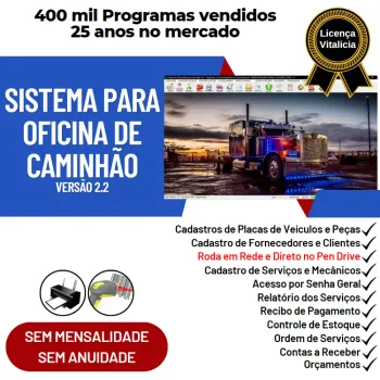 Sistema OS Oficina Mecânica Caminhão + Estoque v2.2