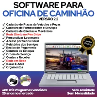 Software OS Oficina Mecânica Caminhão + Estoque v2.2 — imagem principal
