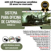 Sistema OS Oficina Mecânica Caminhão + Vendas + Estoque v3.2 — imagem principal