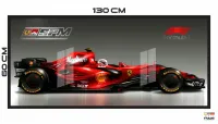 Quadro Decorativo Fórmula 1 Ferrari Marlboro 130x60 Moldura Preta  - Foto 3