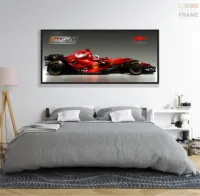 Quadro Decorativo Fórmula 1 Ferrari Marlboro 130x60 Moldura Preta  - Foto 6