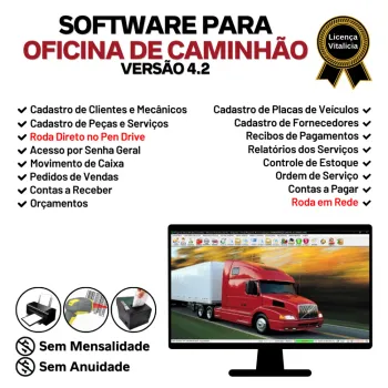 Software OS Oficina Mecânica Caminhão + Financeiro v4.2