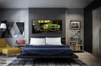 Quadro Decorativo Carro BMW Corrida 130x60 Moldura 2x2  - Foto 6