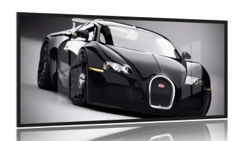 Quadro Decorativo Carro Bugatti 130x60 Moldura 2x2 