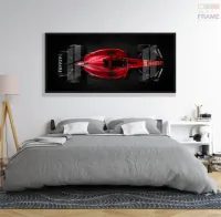 Quadro Decorativo Ferrari Fórmula 1 130x60 Mol - Foto 5