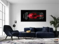 Quadro Decorativo Ferrari Fórmula 1 130x60 Mol - Foto 6